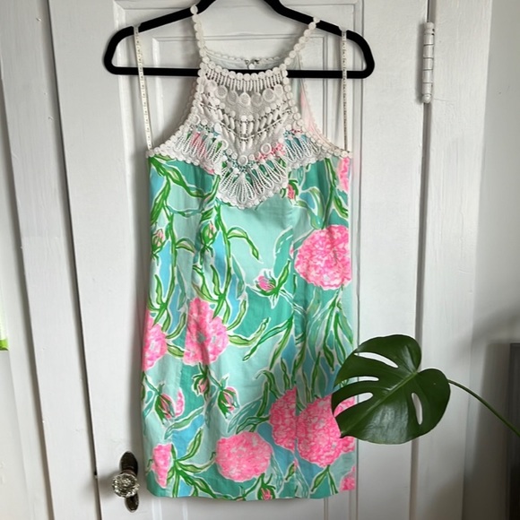 COPY - Lilly Pulitzer Sleeveless Hydrangea Print Shift Dress Size 2 - Picture 1 of 8